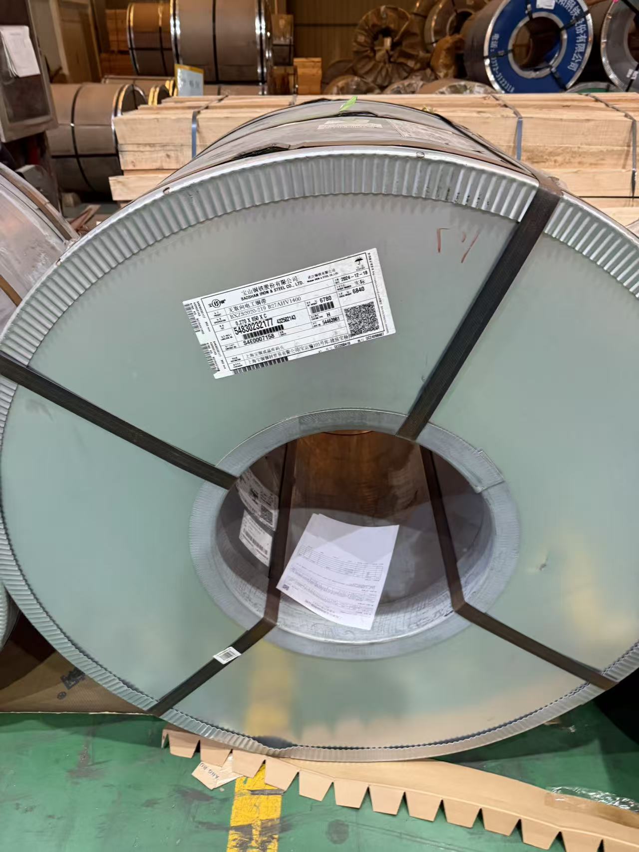 寶鋼股份無(wú)取向電工鋼卷